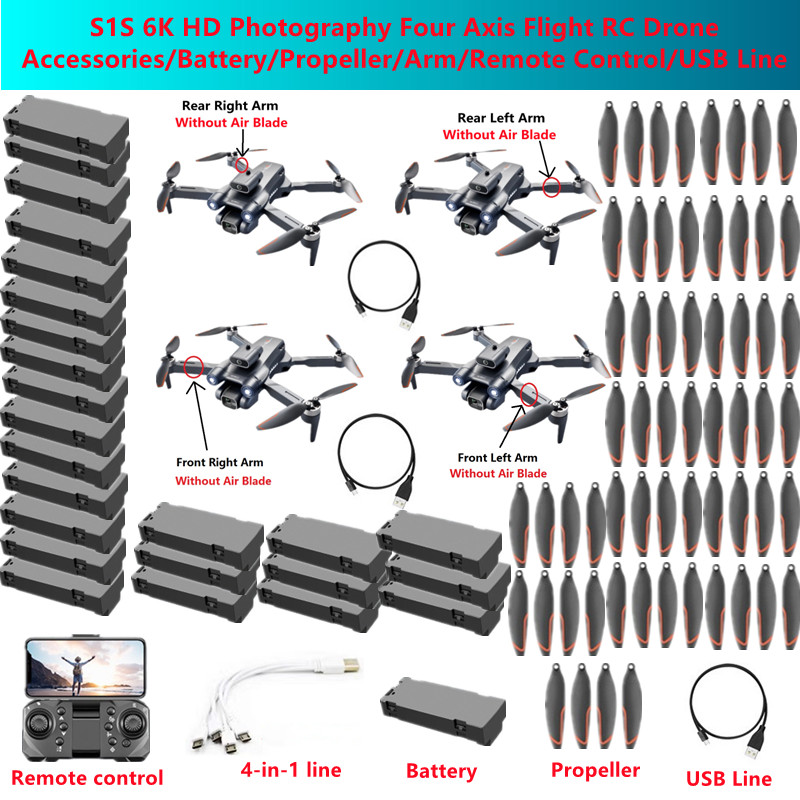 Drone Rc S1S - Запасные части для квадрокоптера S1S 6K