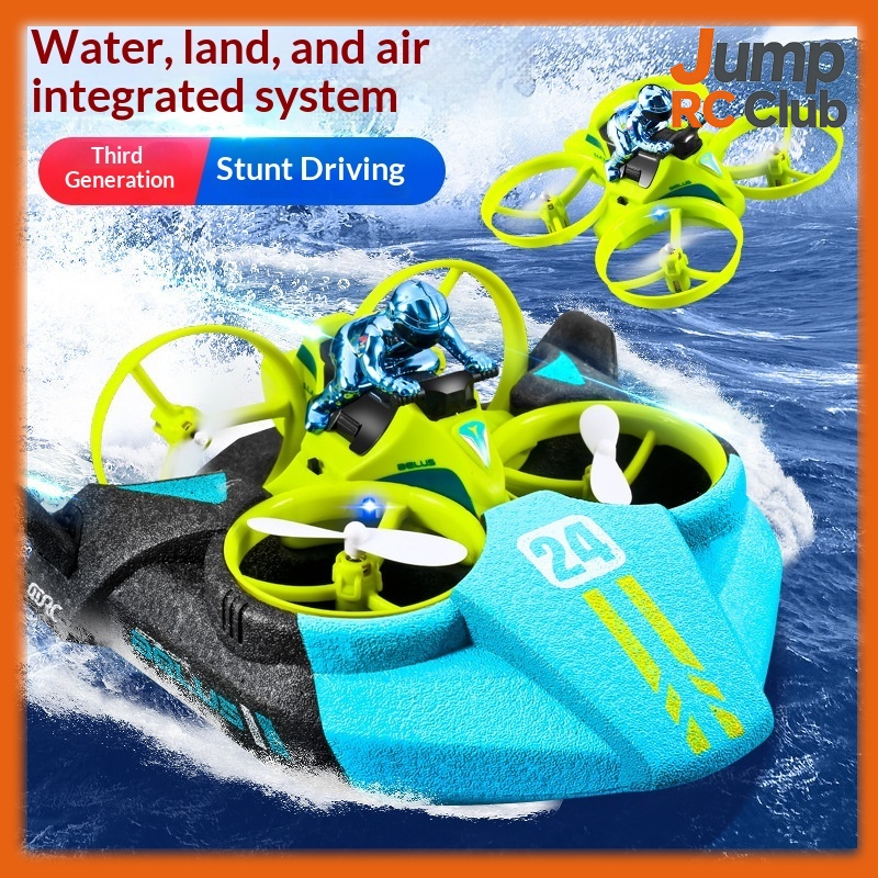 Rc Drone And Flying Car - Радиоуправляемый самолет-вертолет-дрон V24 3-в-1 для мальчиков