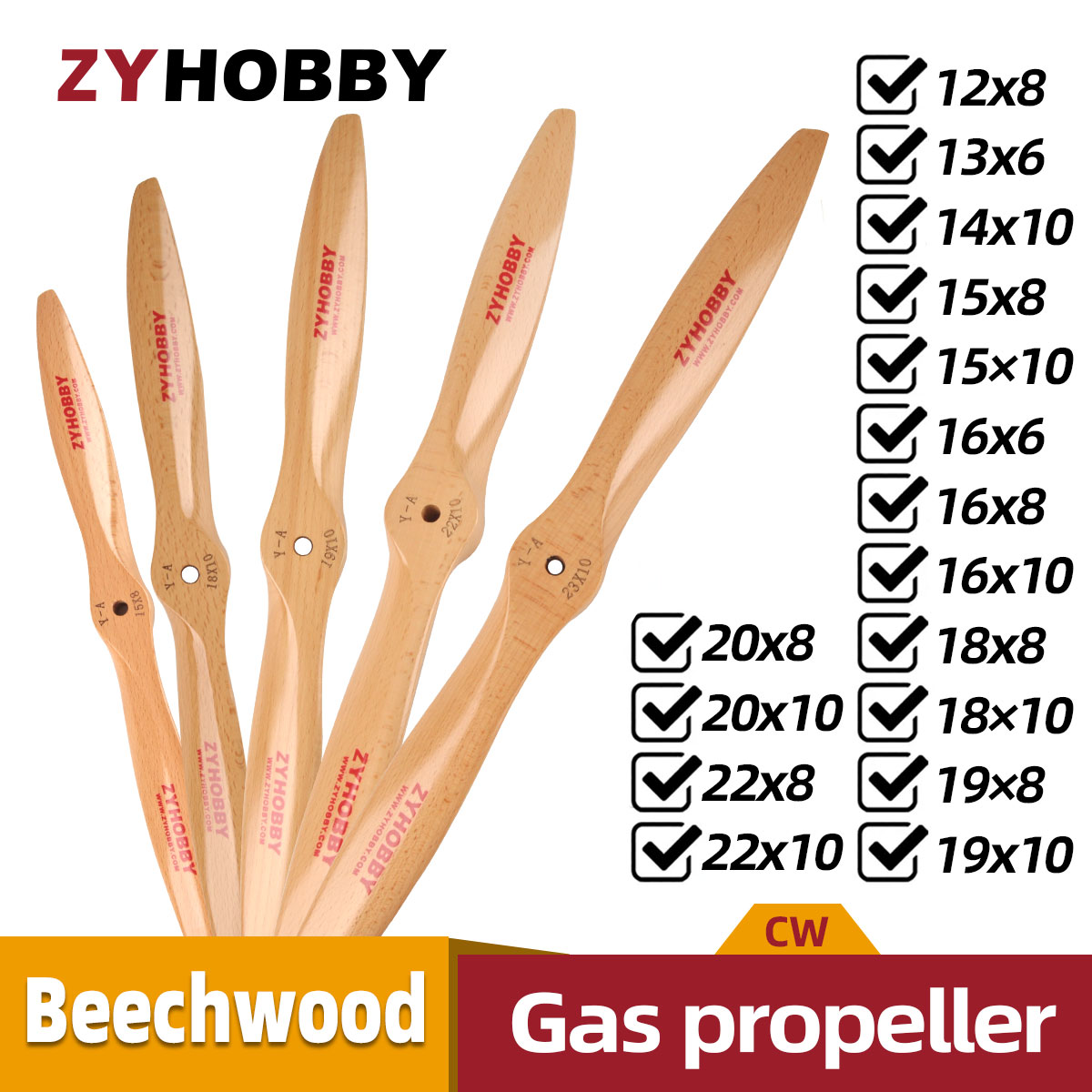 Propeller Balancer Tool - 1 шт. деревянный пропеллер CW для