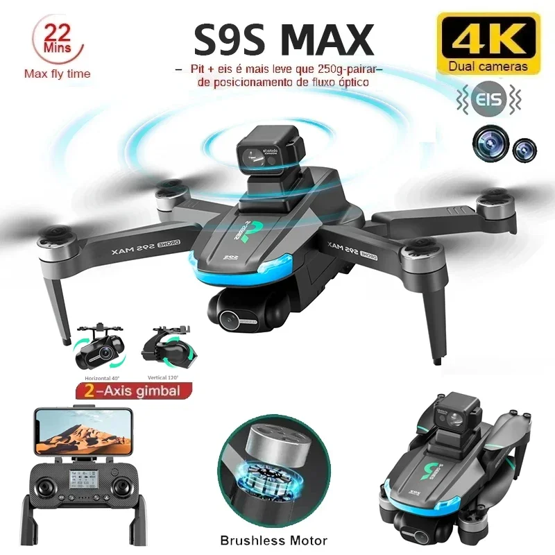 НОВЫЙ S9S MAX MINI Drone 4K 2- – обзор и цена Rc Drone Uav
