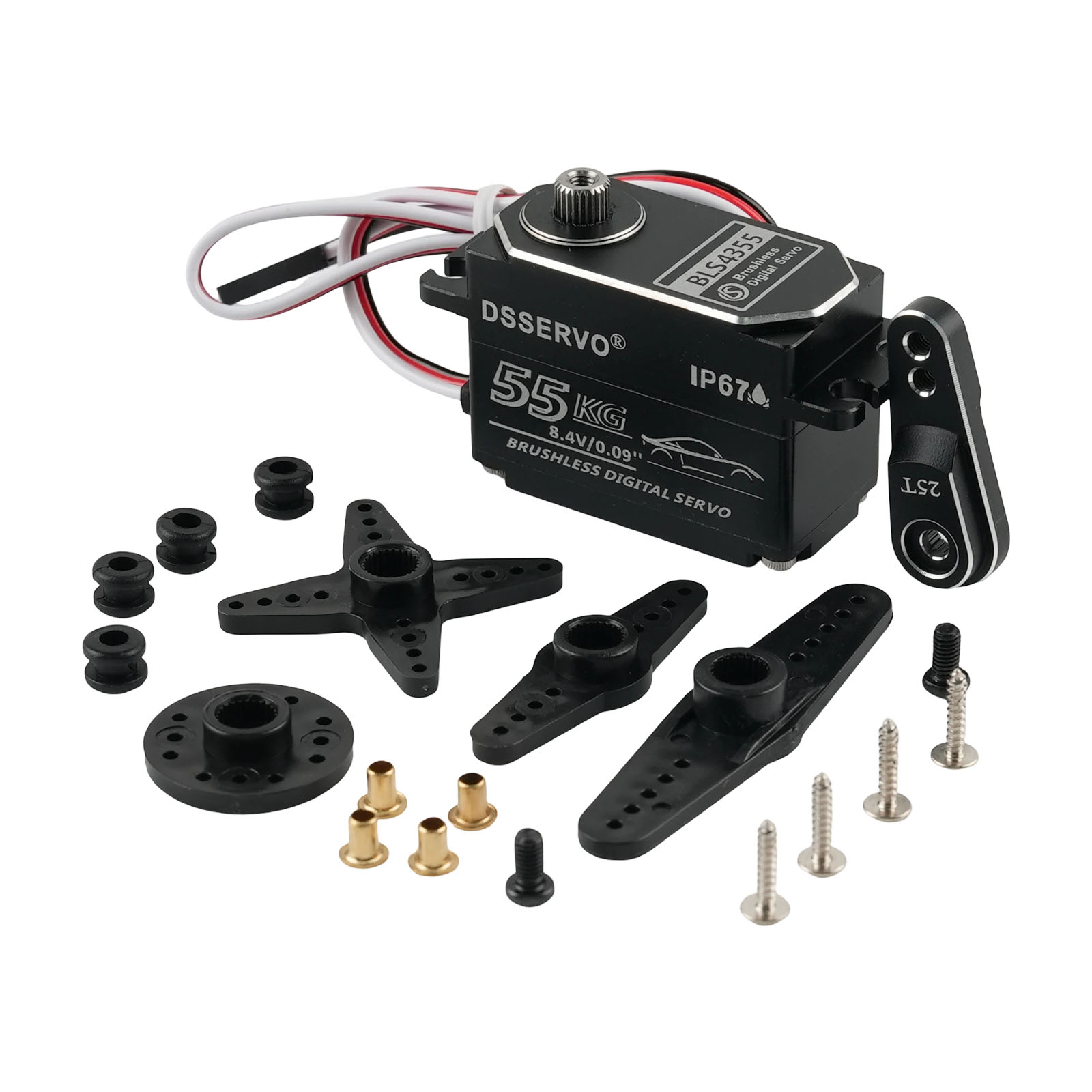 Dsservo BLS4355 55 кг Низкопро – обзор и цена Rc Car Servo