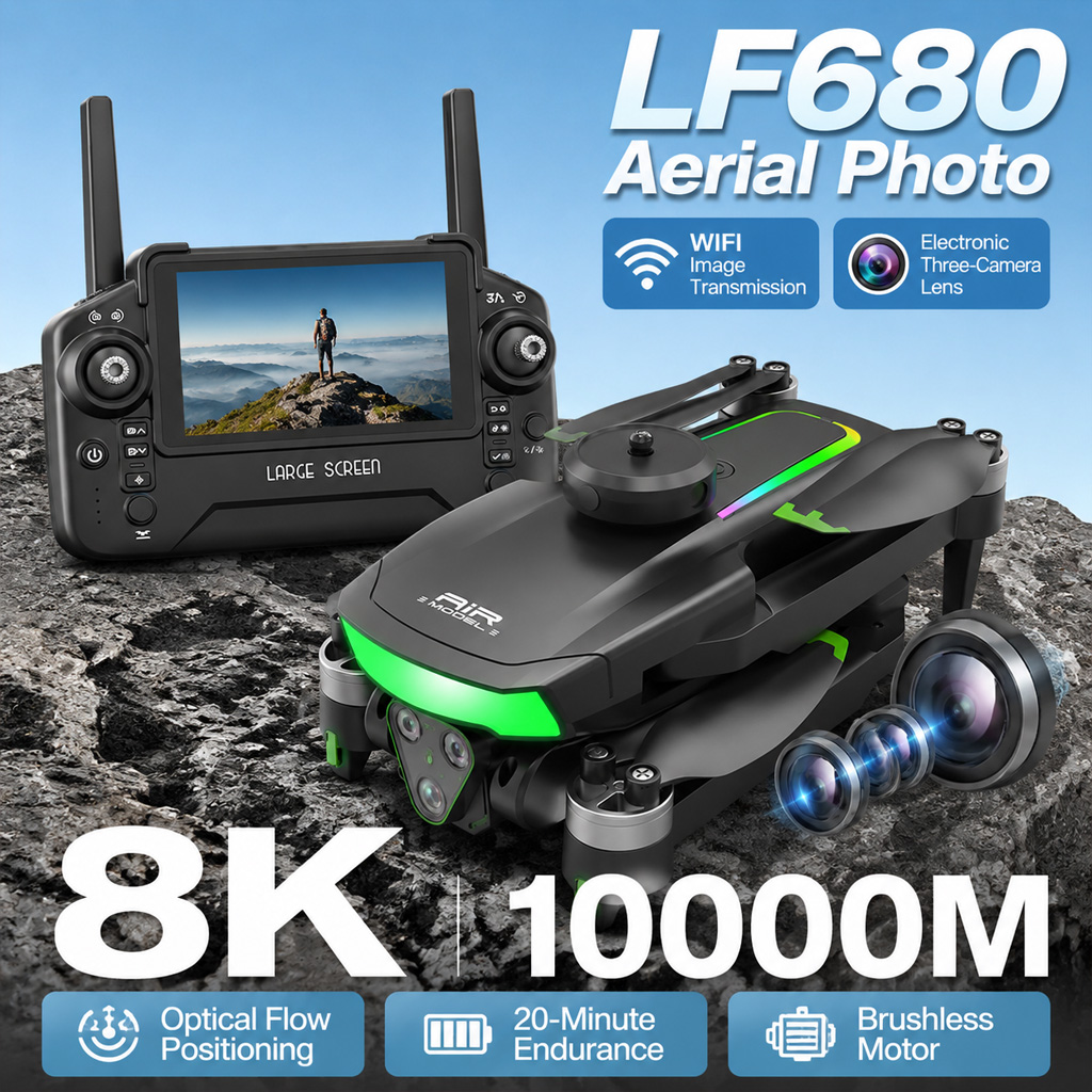 Складной дрон LF680 с 3-камерн – обзор и цена Drone Rc Team City