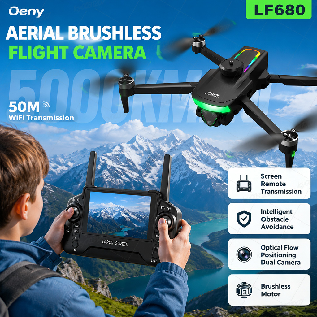 Складной дрон LF680 с 3-камерн – обзор и цена Drone Rc Team City