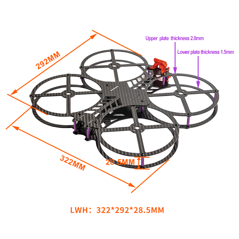 НОВЫЙ 5-дюймовый комплект рамк – обзор и цена Drone Frame 5 Inch